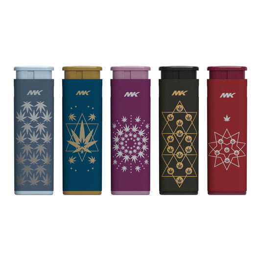 MK Lighter Jet Series, Jane Set, Windproof Flame, 5PCS Multipurpose Utility Lighters