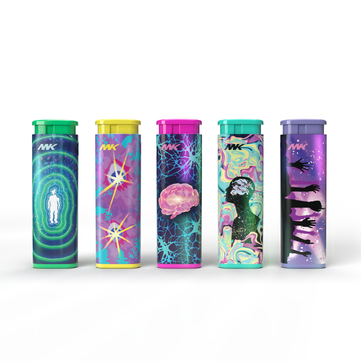 MK Lighter Emotion Series, Windproof Flame, Pocket Lighters 50PCs