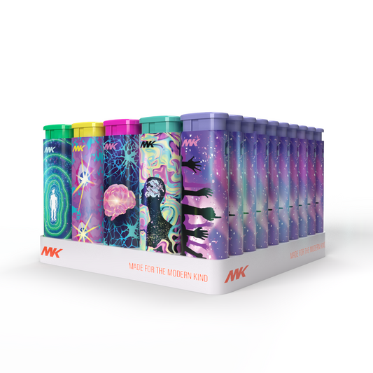 MK Lighter Emotion Series, Windproof Flame, Pocket Lighters 50PCs