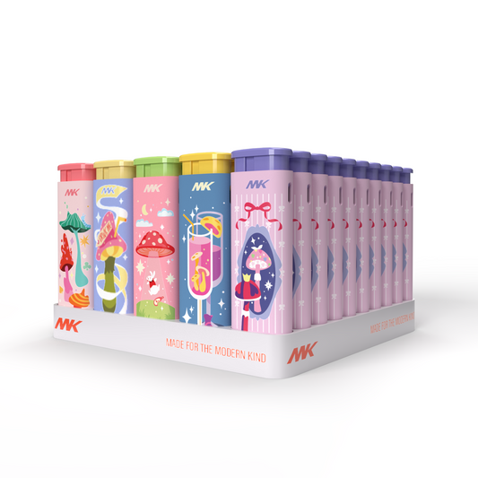 MK Lighter MagicMus Series, Windproof Flame, Pocket Lighters 50PCs