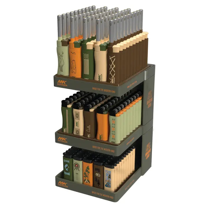 MK Lighter Outdoor Series Lighters 3 Tier Display Model A