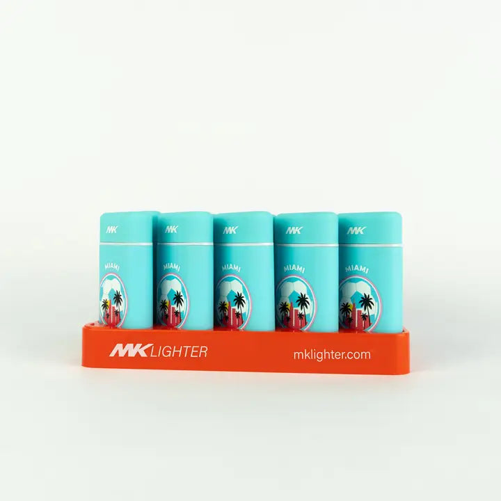 MK Lighter Collection, Soccer 26-MIA, Torch Flame Lighter