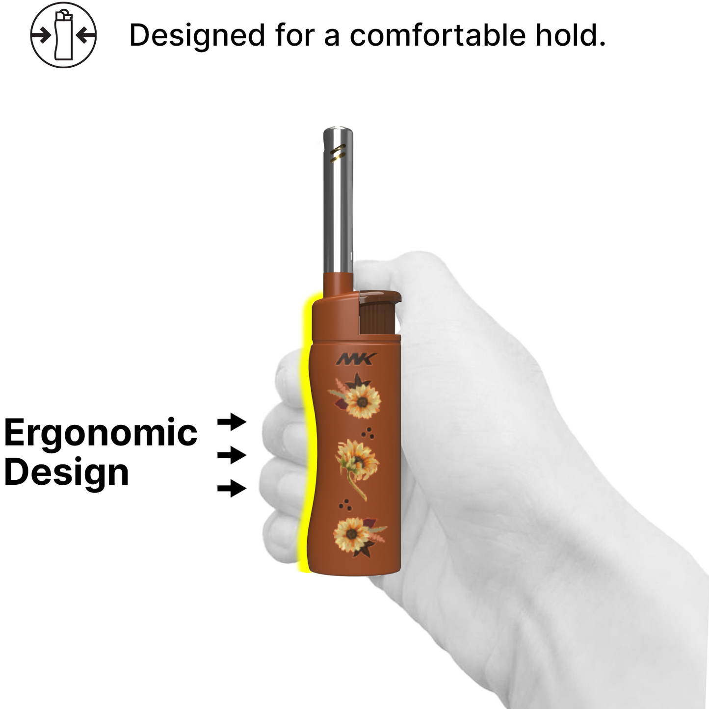MK Lighter Collector’s Edition Refillable Candle – Multipurpose Jet Flame Butane with Long Wand for Indoor & Outdoor Use Gift Couples Friends Family (Harvest-5PC)