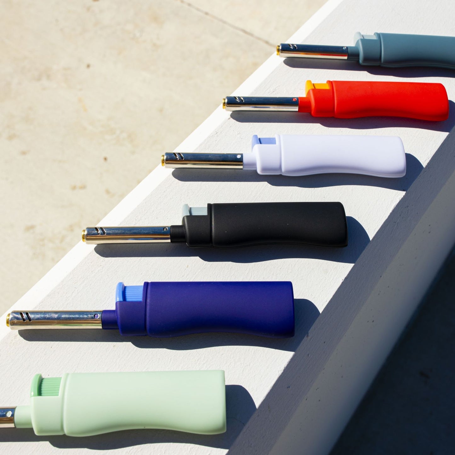 MK Lighter Range Series, NBR Set, Windproof Flame Mini Utility Lighters (6pcs)