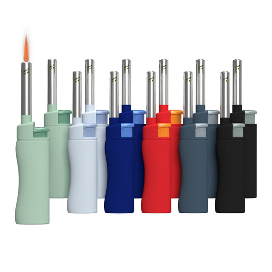 MK Lighter Range Series, NBR Set, Windproof Flame Mini Utility Lighters (12pcs)