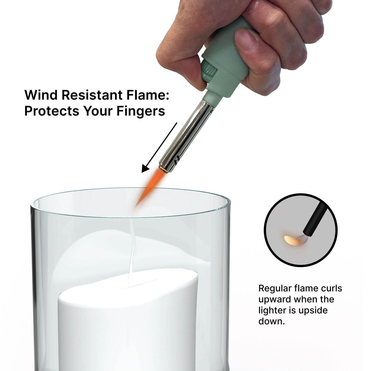 MK Lighter Range Series, NBR Set, Windproof Flame Mini Utility Lighters (12pcs)