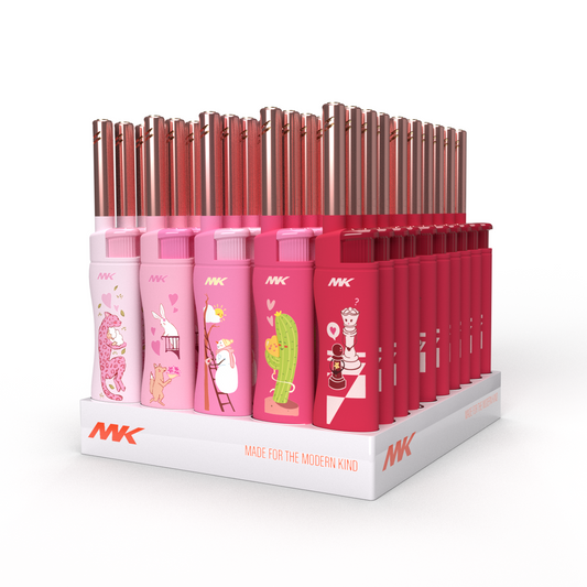MK Lighter Range Series, PLOVE Set, Windproof Flame 50PC