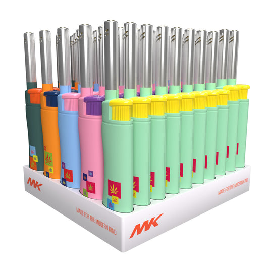 MK Lighter Range Series, Pop Set, Windproof Flame, Mini Utility Lighters (50pcs)