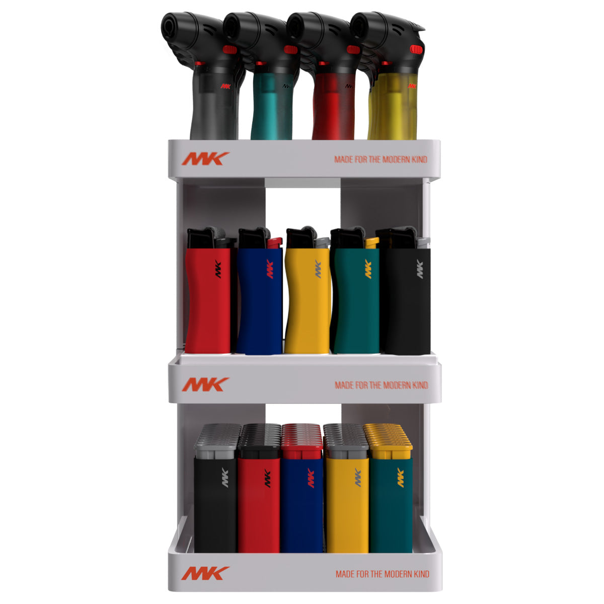 MK Lighter 3 Tier Rack Display 3TD-WI-9G-JET-01