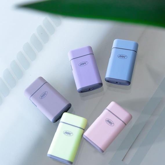 MK Lighter Avalon E Pastel Set, Torch Flame Pocket Lighters (5pcs)