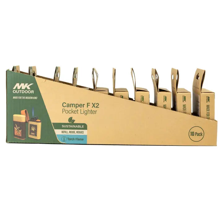 MK Lighter Outdoor Series, Camper Flint Set 2PK, Torch Flame