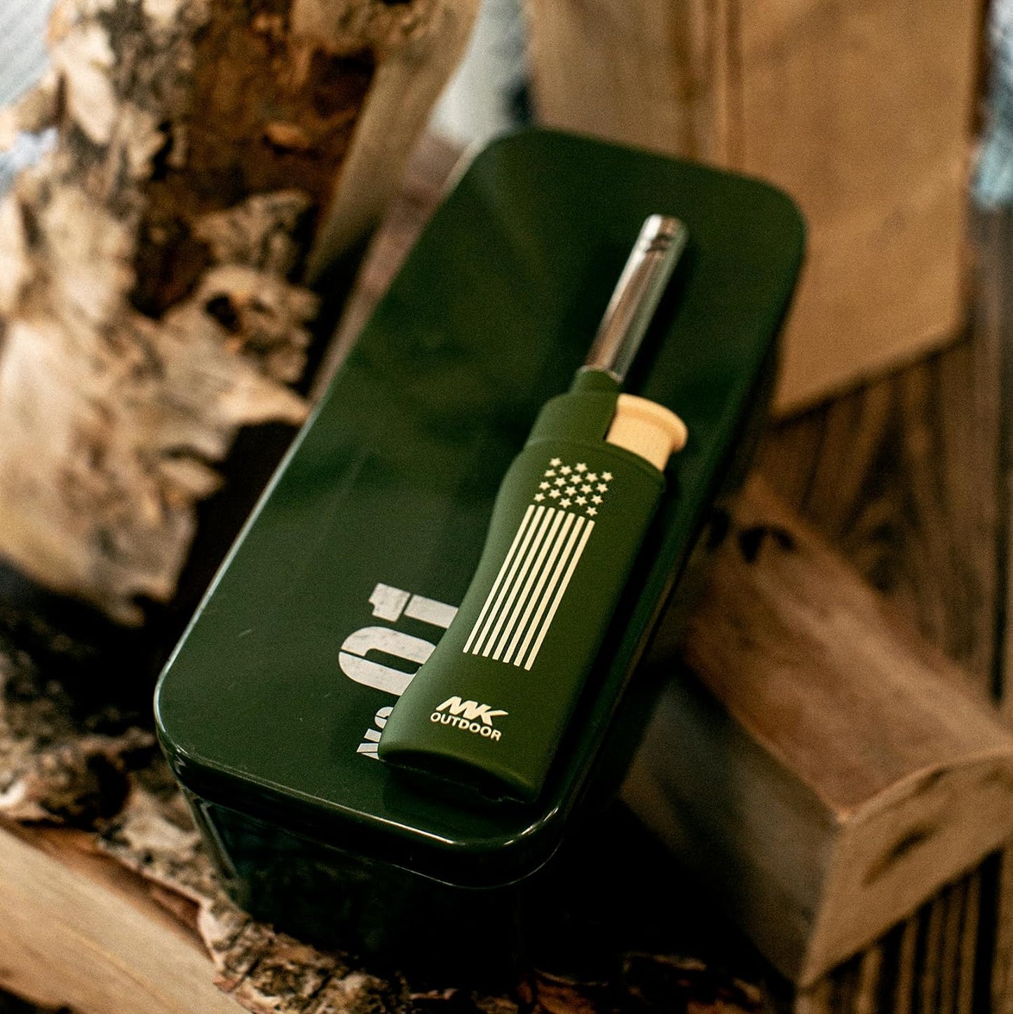 MK Lighter Outdoor Series, Lantern Set, Windproof Flame Mini Utility Lighters (4pcs)