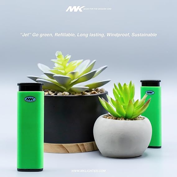 MK Lighter Jet Series, Windproof Flame Pocket Lighters (Hue Set-10pcs)