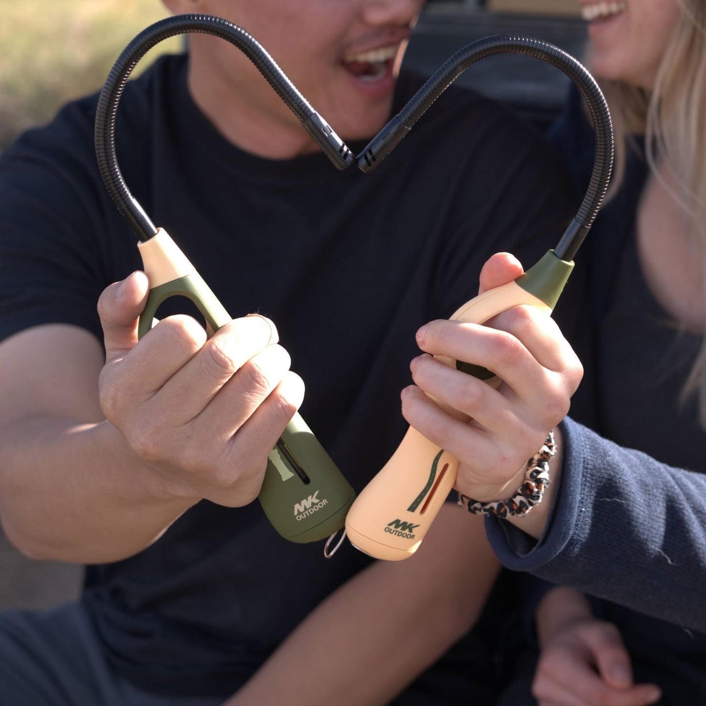 MK Lighter Outdoor Series, Willow Set, Windproof Flame, Extra Long Flexible Neck Utility Lighters (4pcs)
