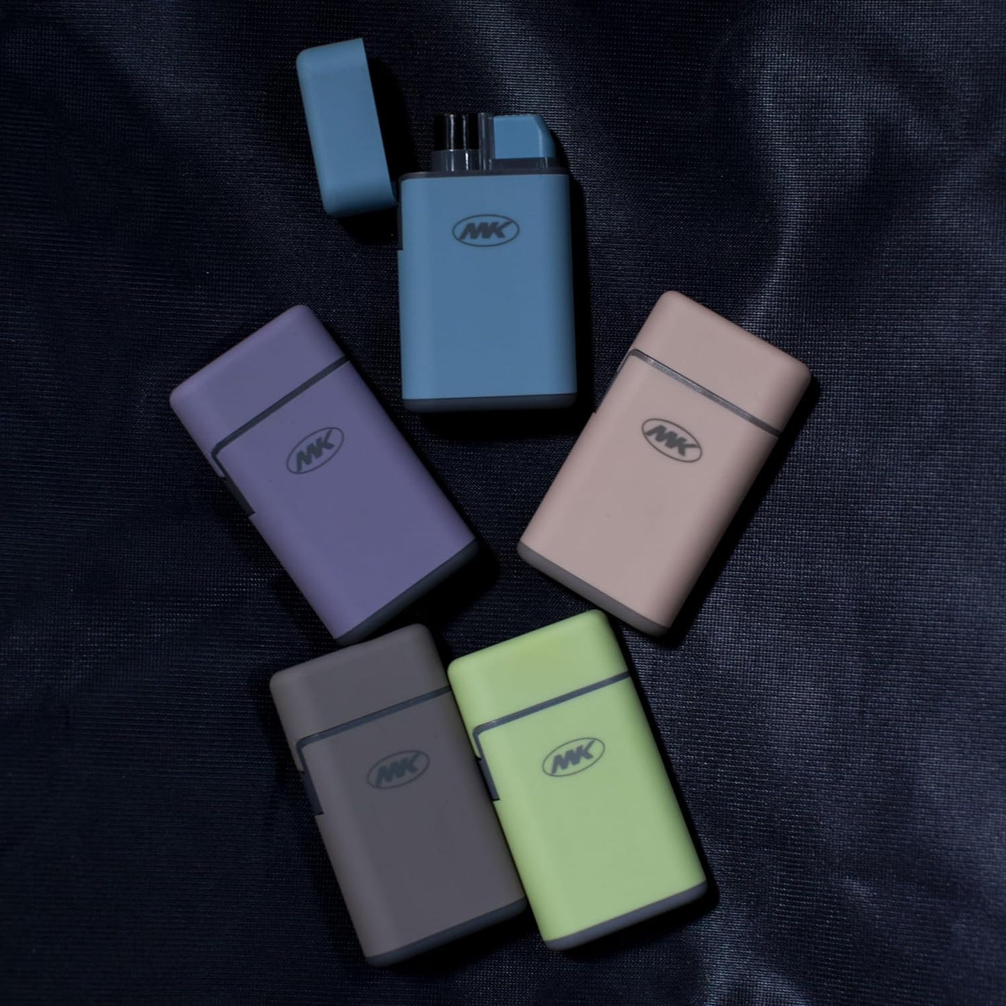 MK Lighter Avalon E Pastel Set, Torch Flame Pocket Lighters (5pcs)