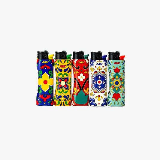 MK Lighter 9G Flint Strike Refillable Lighters Talaver-5PC