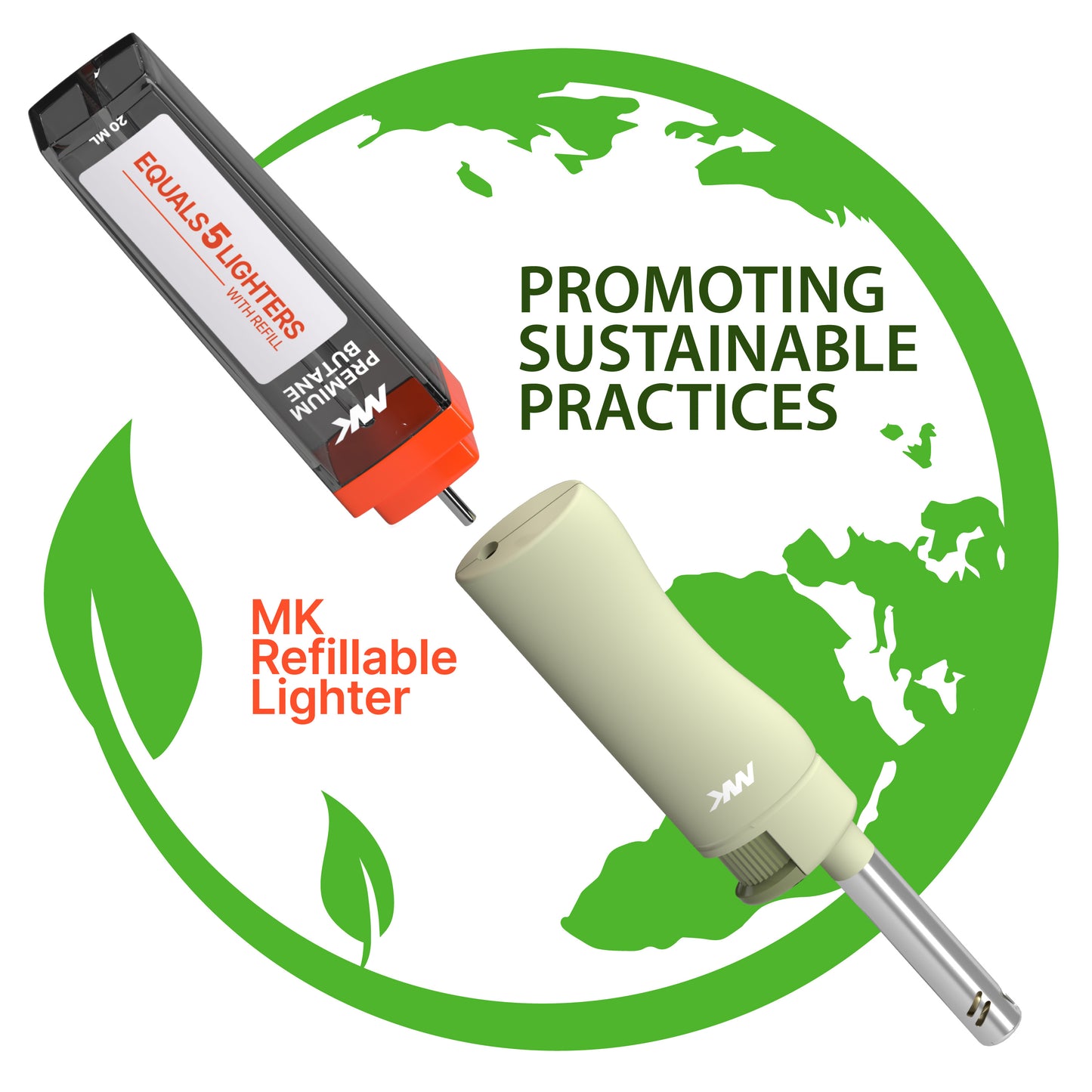 MK Lighter Range Series, Pastel Set, Windproof Flame, Mini Utility Lighters (50pcs)