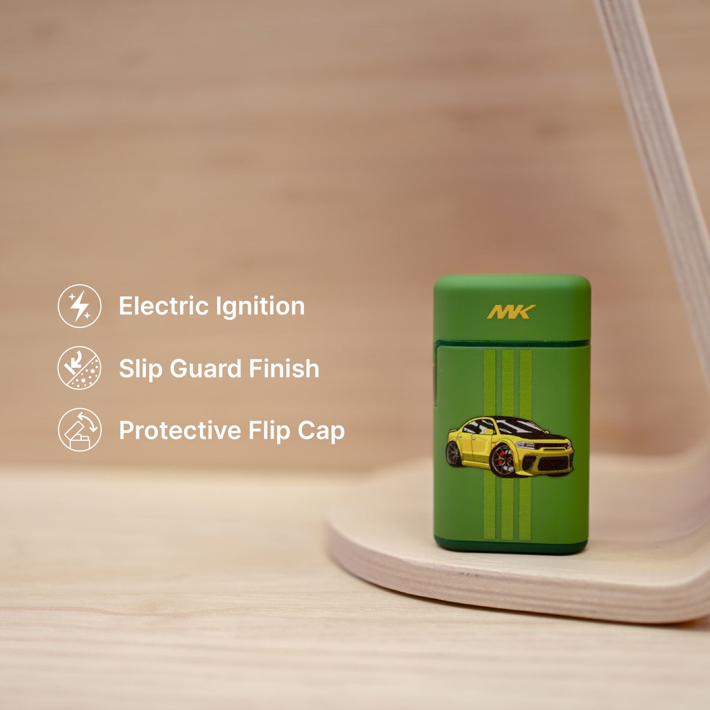 MK Lighter Windproof Torch Flame Lighter ā Stylish Chibi Vehicle Design, Refillable and Durable for All Weather Conditions