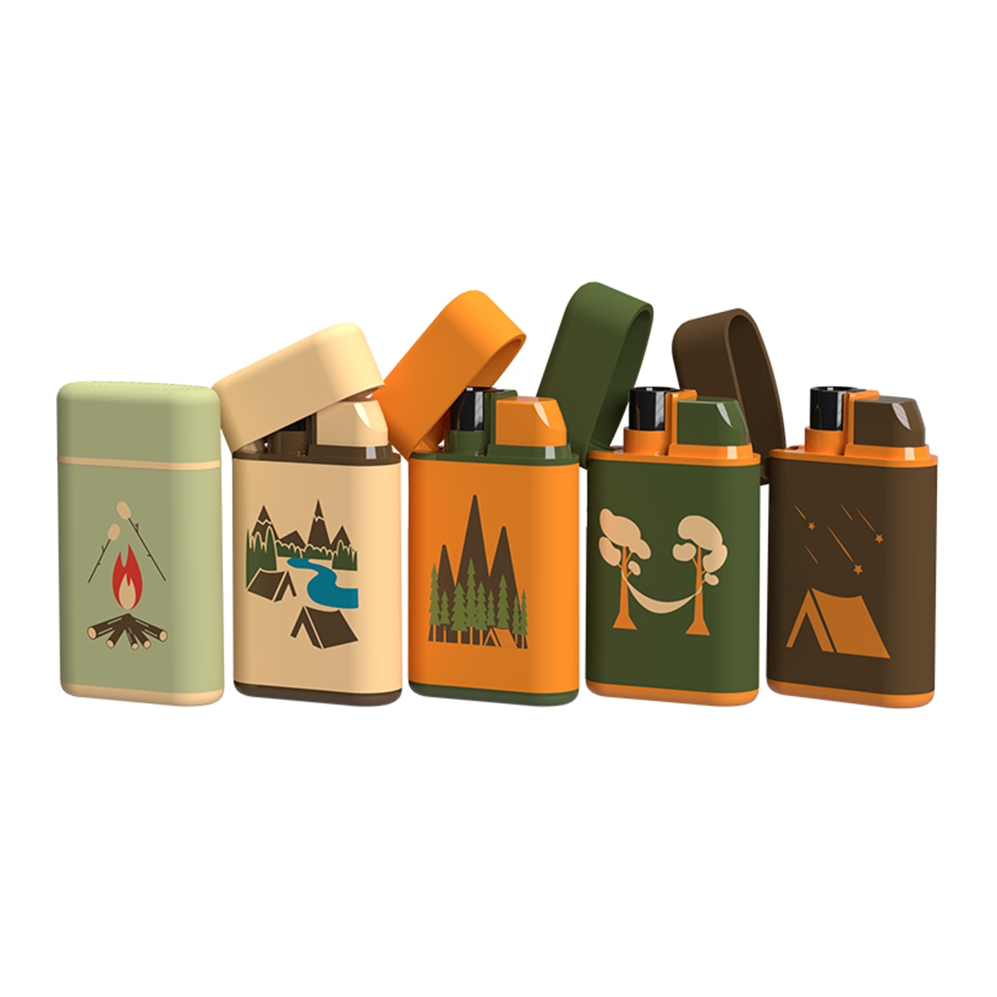 MK Lighter Outdoor Series, Camper Set E, Torch Flame Lighter 25PC