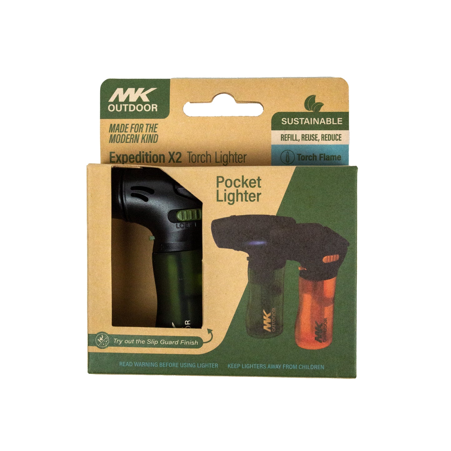MK Lighter Outdoor Series, Expedition 2PC*2PK Mini Torch Lighter