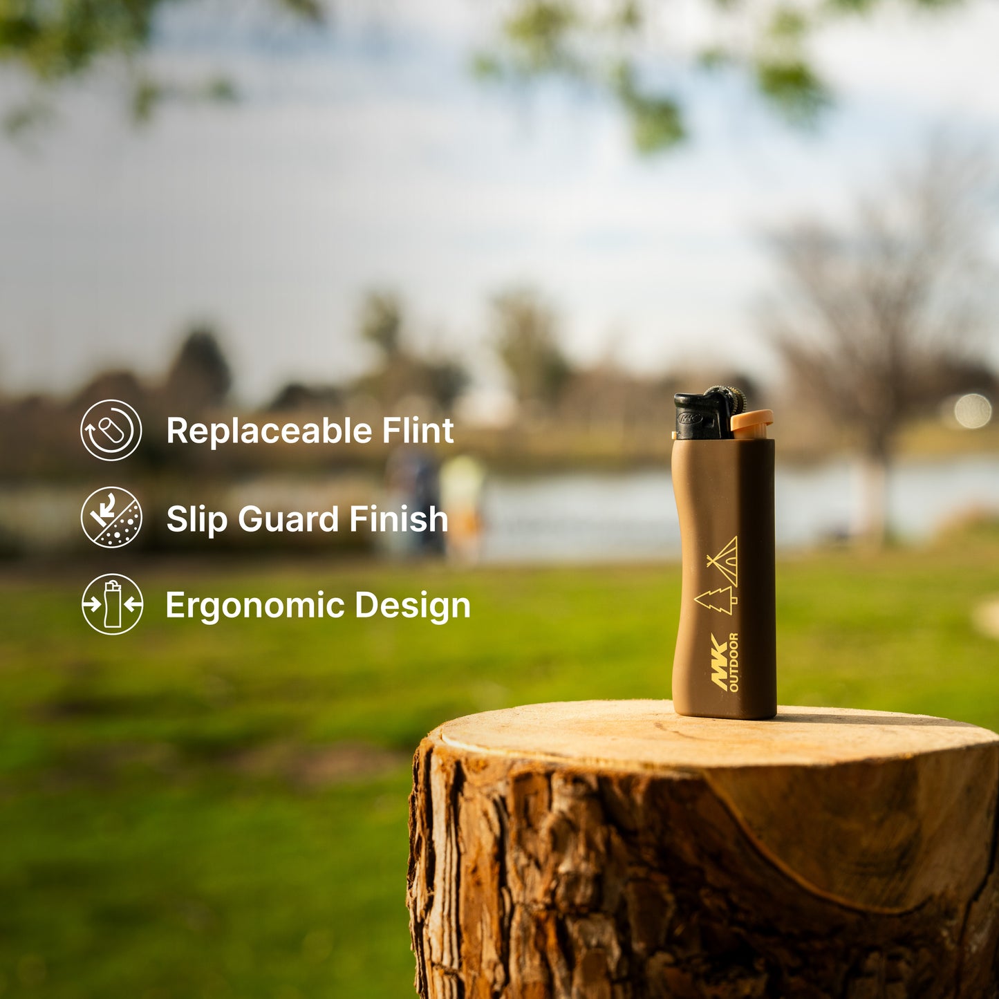 MK Lighter Outdoor Series, Eco Set, Regular Flame, Flint Strike Pocket Lighters (50 pcs)