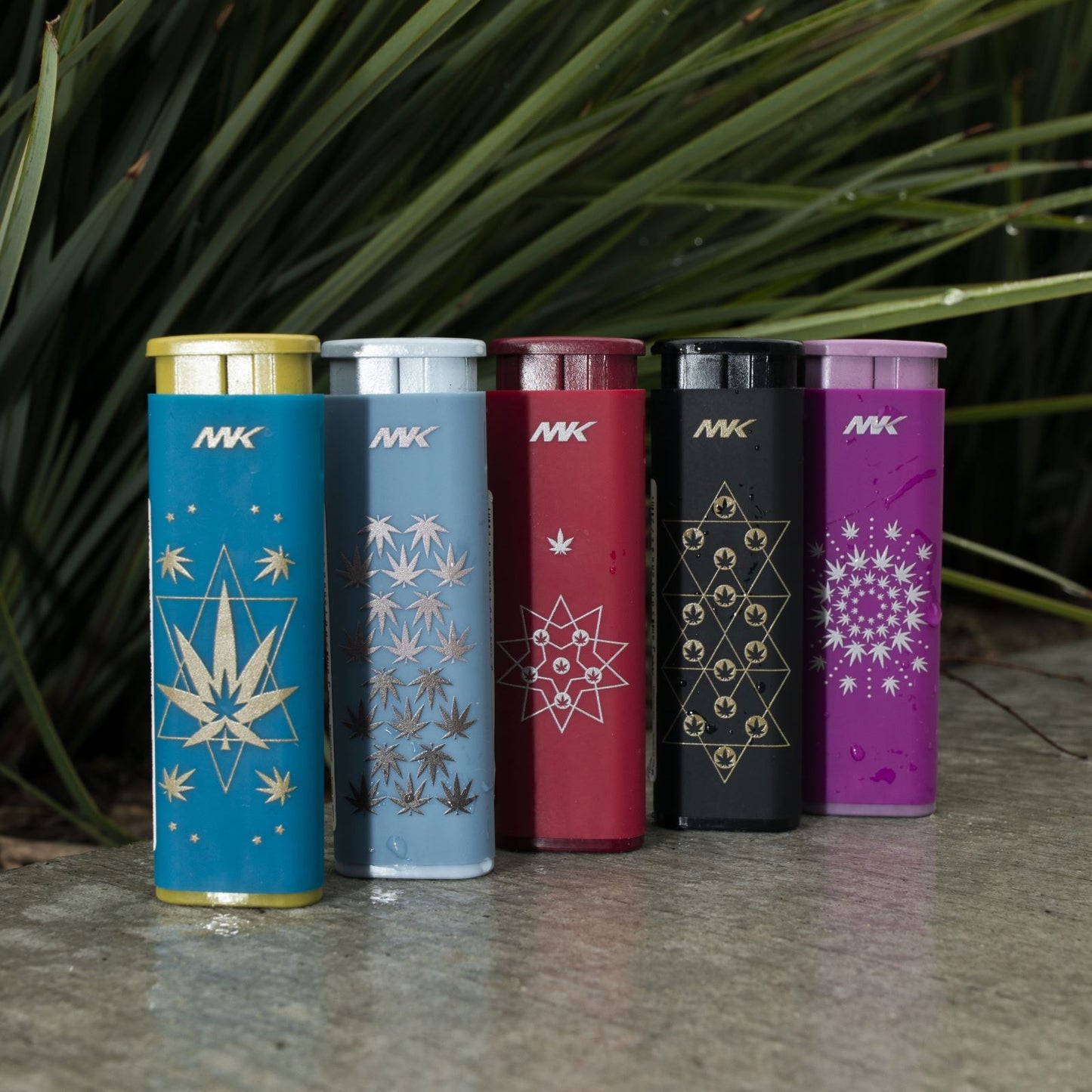 MK Lighter Jet Series, Jane Set, Windproof Flame, 5PCS Multipurpose Utility Lighters