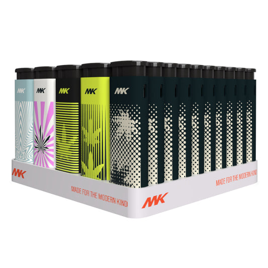 MK Lighter Jet Series, Windproof Flame, Pocket Lighters (Leaf Set-50pcs)