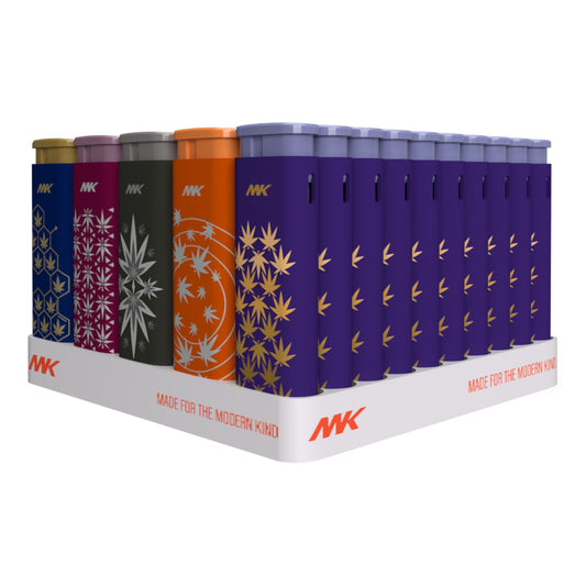 MK Lighter Jet Series, Windproof Flame, Pocket Lighters (Mary Set-50 pcs)