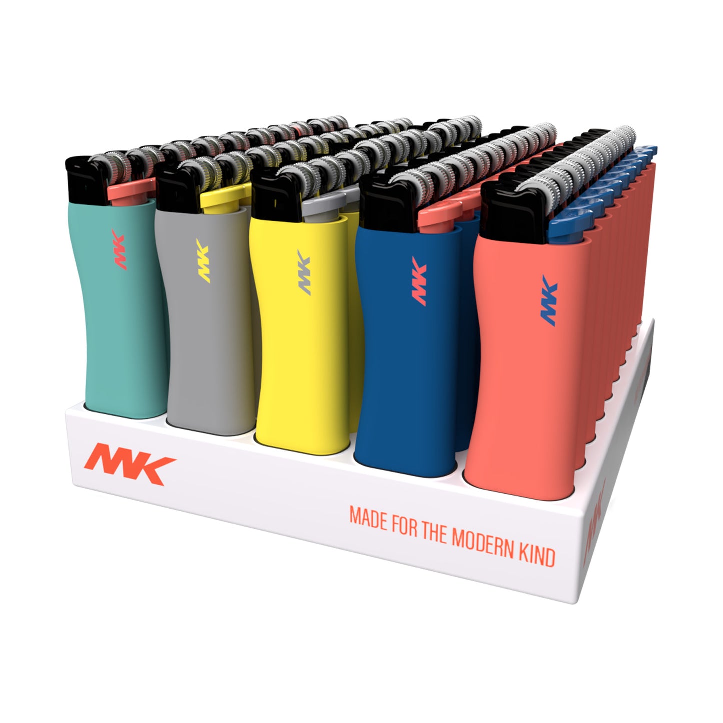 MK Lighter 9G Flint Strike Refillable Lighters (Tone-50 Packs)
