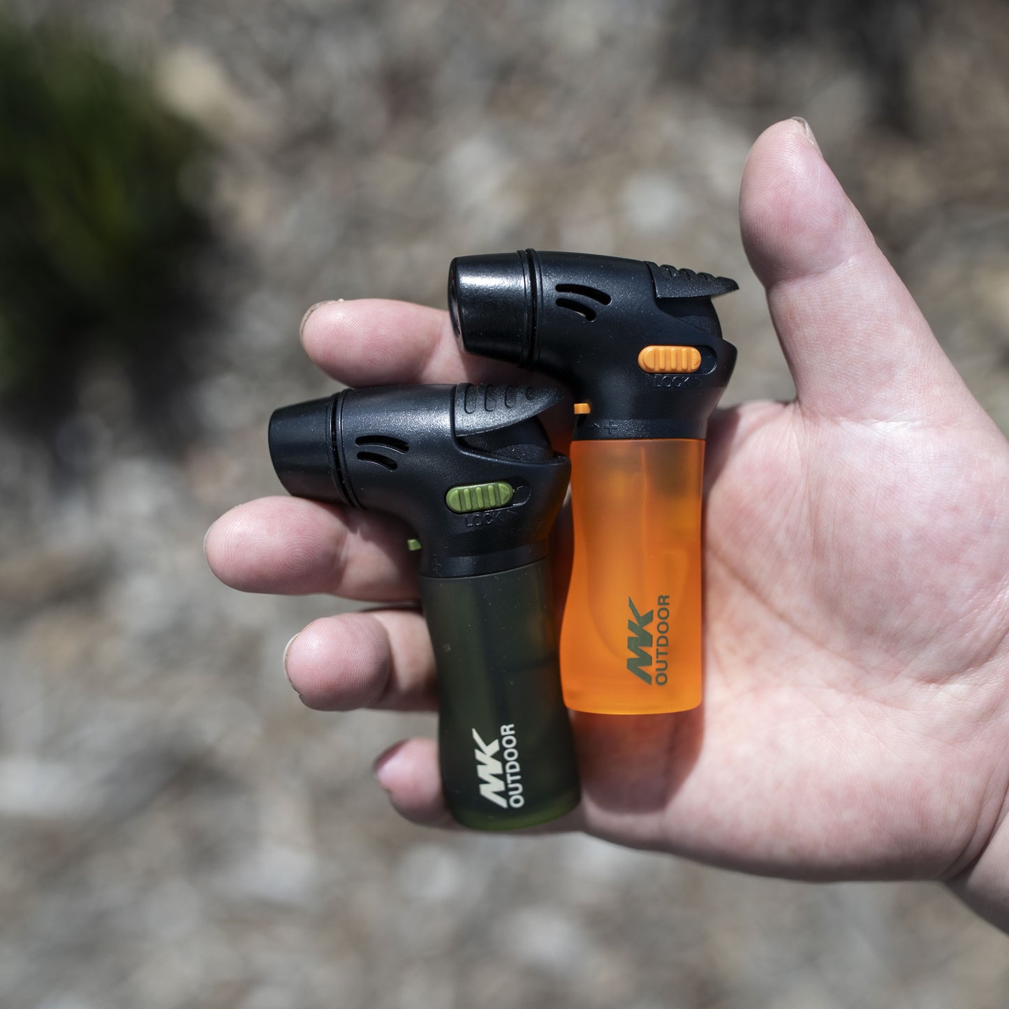 MK Lighter Outdoor Series,  2PC Mini Torch Lighter For Tray