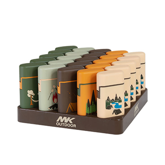 MK Lighter Outdoor Series, Camper Set E, Torch Flame Lighter 25PC