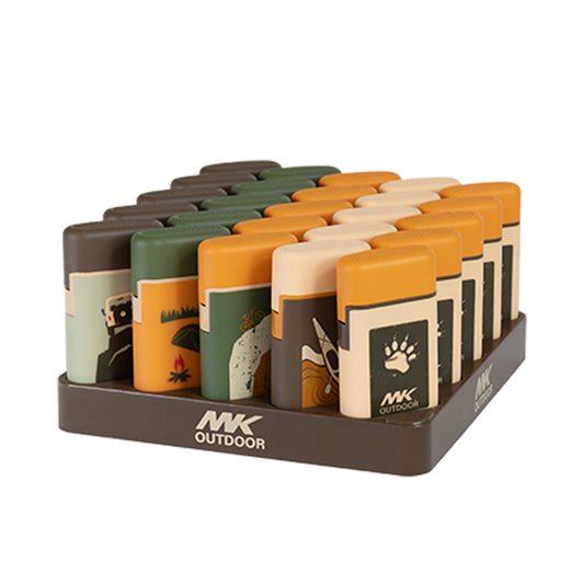 MK Lighter Outdoor Series, Camper Set F, Torch Flame Lighter 25PC