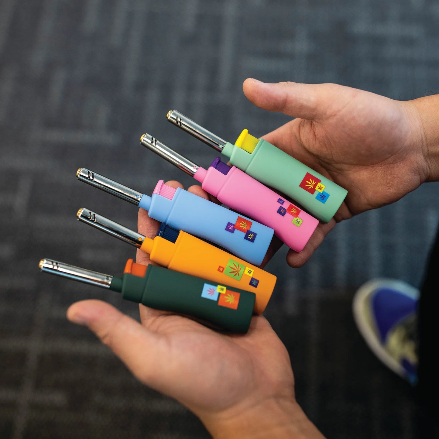 MK Lighter Range Series, Pop Set, Windproof Flame, Mini Utility Lighters (50pcs)