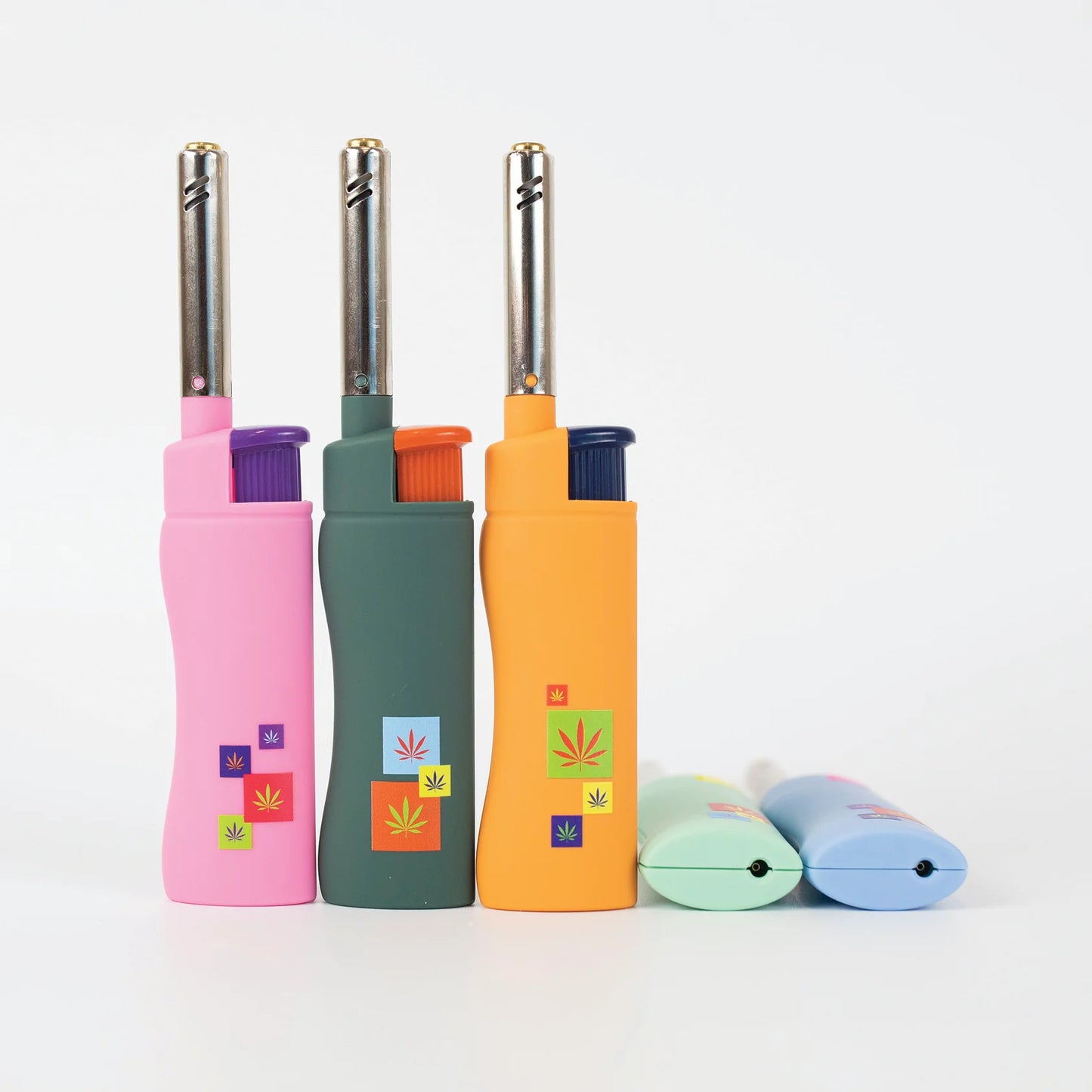 MK Lighter Range Series, Pop Set, Windproof Flame, Mini Utility Lighters (50pcs)