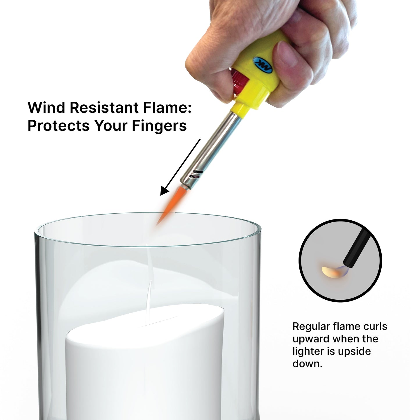 MK Lighter Range Series, Color Set, Windproof Flame, Mini Utility Lighters (10pcs)