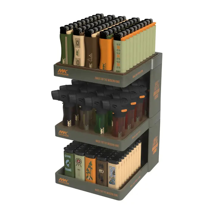 MK Lighter Outdoor Series Lighters 3 Tier Display Model B