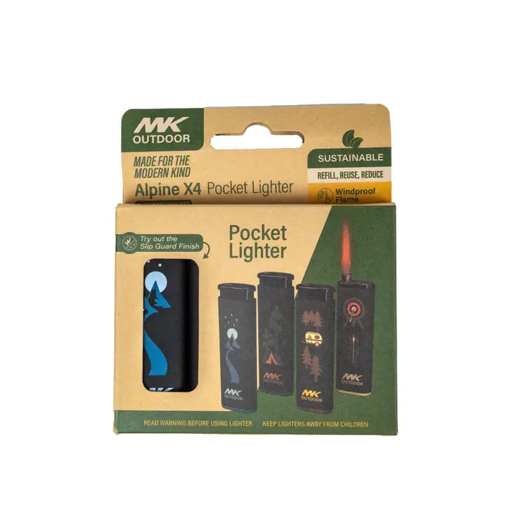 MK Lighter Outdoor Series, Outdoorsmen Set 4pc,Jet Flame