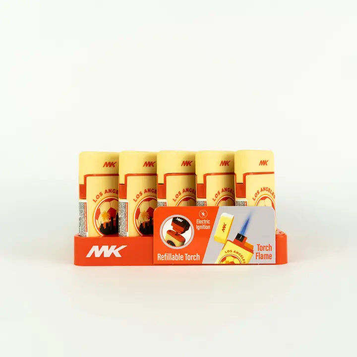MK Lighter Collection, Soccer 26-LA, Torch Flame Lighter