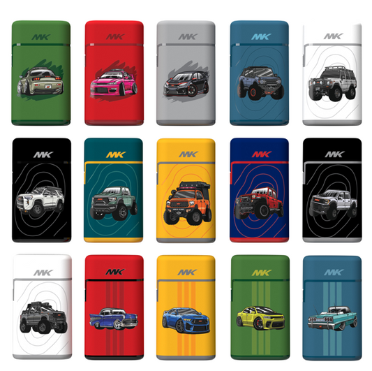 MK Lighter Windproof Torch Flame Lighter – Stylish Chibi Vehicle Design, Refillable and Durable for All Weather Conditions