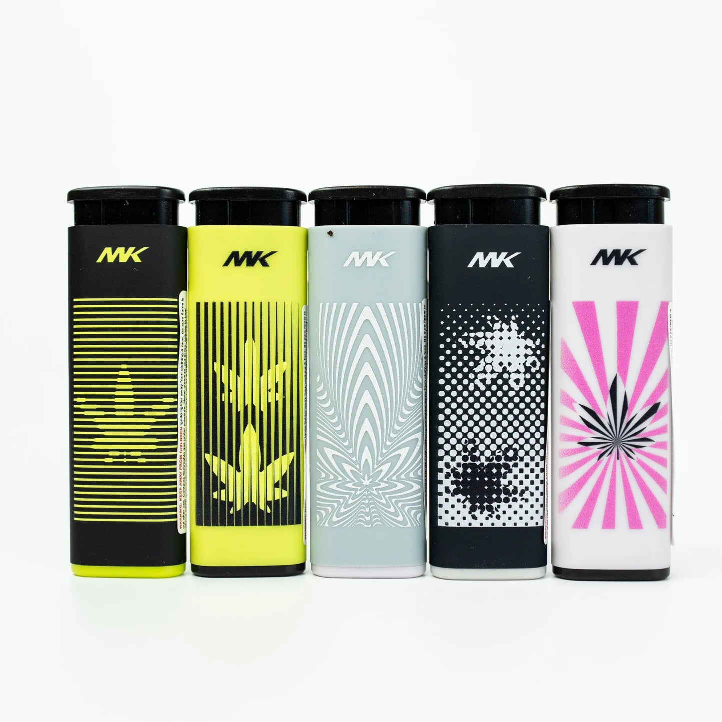 MK Lighter Jet Series, Windproof Flame, Pocket Lighters (Leaf Set-50pcs)