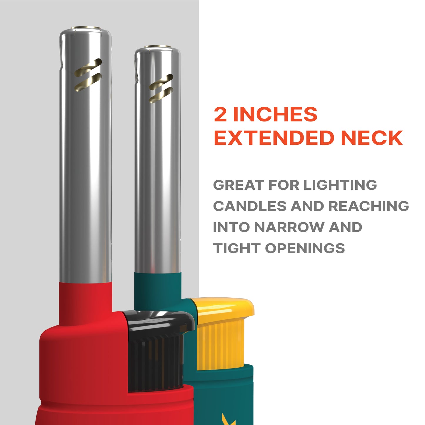 MK Lighter Range Series, Hue Set, Wind-Resistant Flame, Mini Utility Lighters
