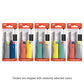 MK Lighter Range Series, Tone Set, Windproof Flame Mini Utility Lighters (4pcs)