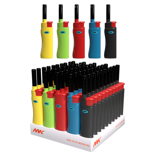 MK Lighter Range Series, Color Set, Soft Flame, Mini Utility Lighters (50pcs)