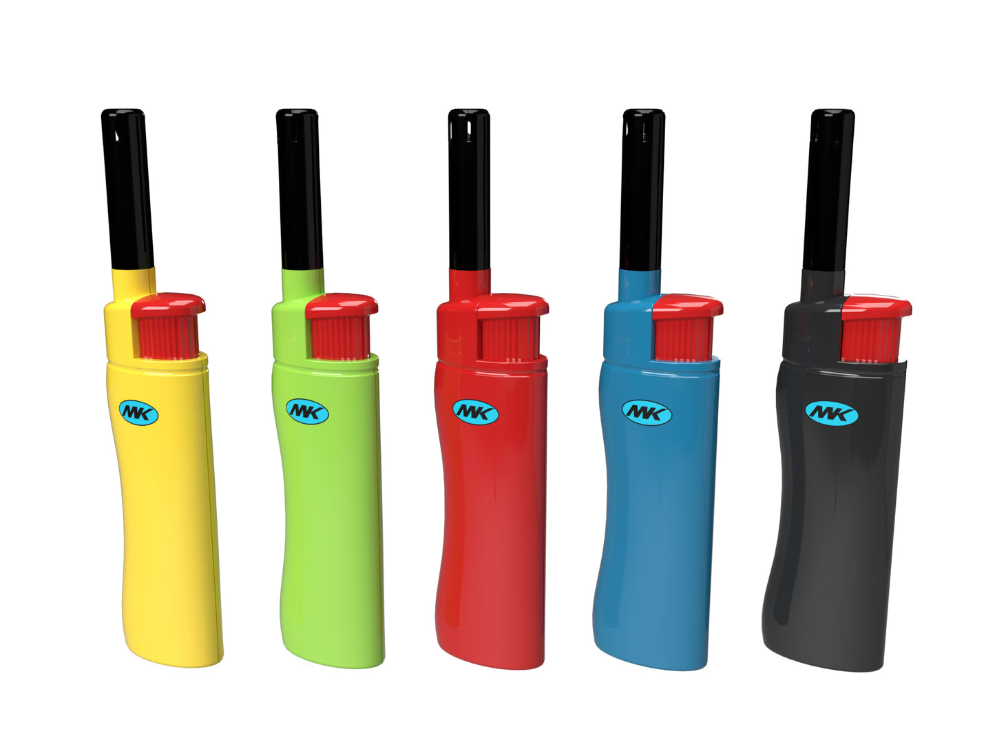 MK Lighter Range Series, Color Set, Soft Flame, Mini Utility Lighters (50pcs)