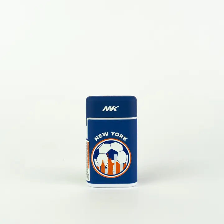 MK Lighter Collection, Soccer 26-NYC, Torch Flame Lighter