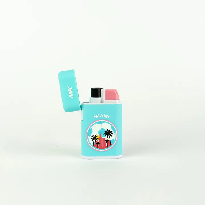 MK Lighter Collection, Soccer 26-MIA, Torch Flame Lighter