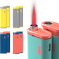 MK Lighter Jet Series, Windproof Flame, Pocket Lighters (Tone Set-6pcs)