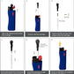 MK Lighter 9G Flint Strike Refillable Lighters with 2 Replace Flints (Hue Set-4pcs)