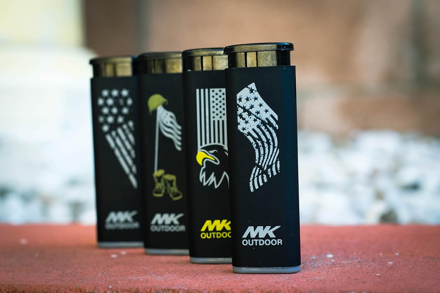 MK Lighter Outdoor Series, Alpine Set, Windproof Flame, Pocket Lighters (Freedom 5pcs)
