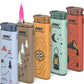 MK Lighter Outdoor Series Alpine Set 5-Pack Assorted Design Multipurpose Refillable, Windproof Flame, Slip Guard Candle & BBQ, Prepping & Camping Supplies, Survival Lighters (Trail Blazer 5PC)